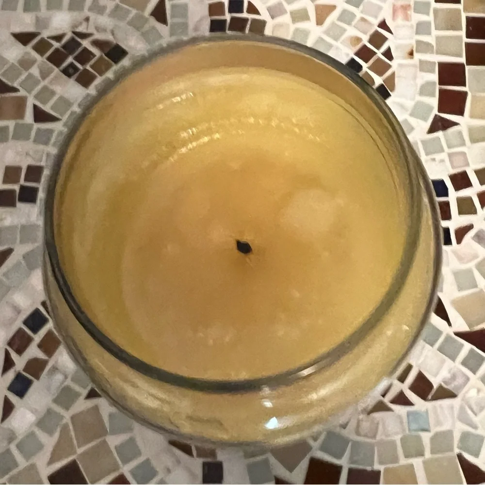 Yankee Candle Wild Passion Fruit Large Jar Candle Oil Pool, Single Wick Lit